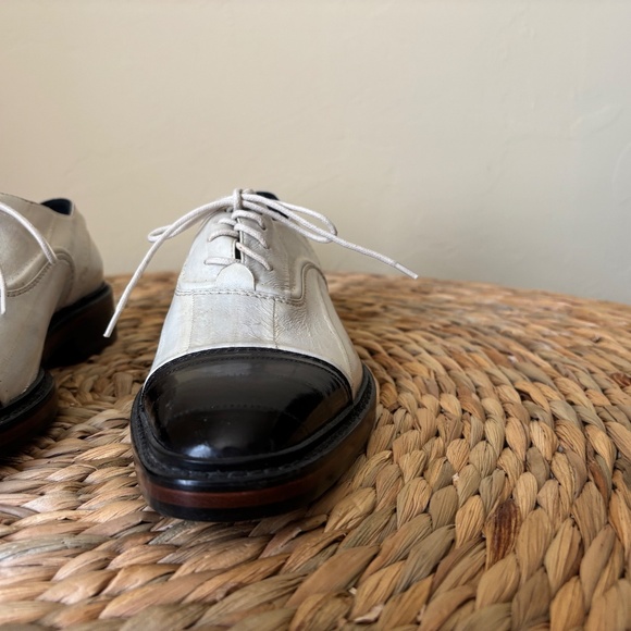 LANVIN / made in Italy / eel skin leather / FW / Oxford / lace up / 37 EU / 7 US - Picture 12 of 12